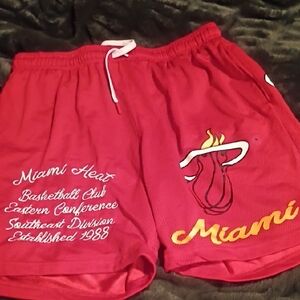 Miami Heat Red Athletic Shorts